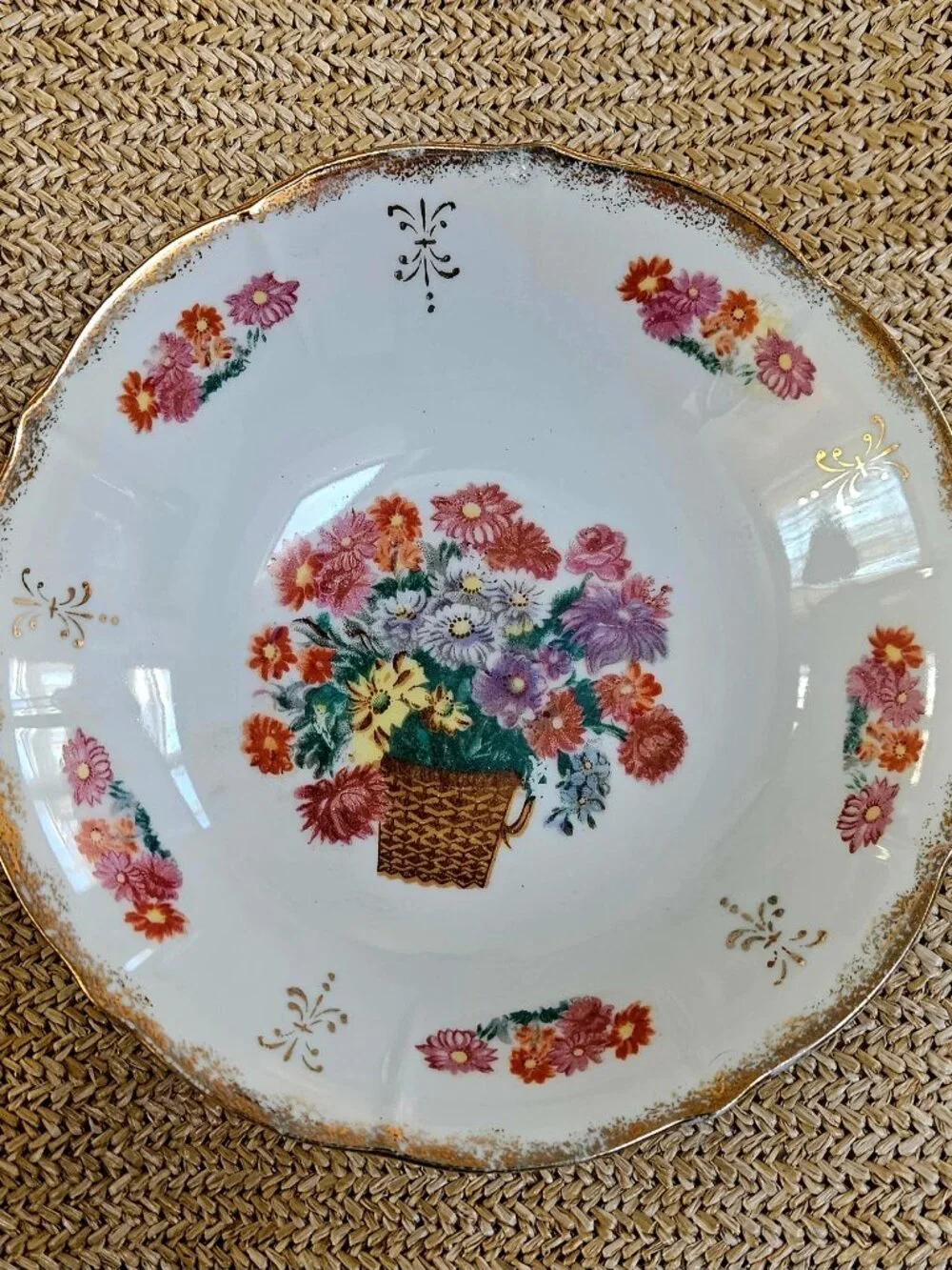 Vintage Porcelain Serving Bowl